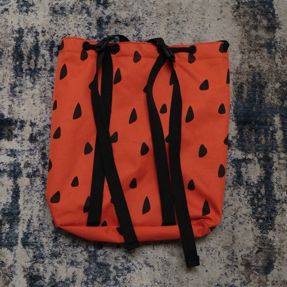 VTG Cartoon Network The Flintstones Backpack Bag Pull String Embroidered Rare